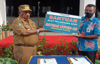 Pemprov Terima Bantuan Alkes Penanganan Covid-19 Dari Bank Papua